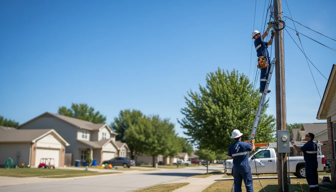 Residential electrician providing installation services in Elgin, OH